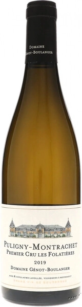 Вино Domaine Genot-Boulanger, Puligny-Montrachet Premier Cru Les Folatieres AOC, 2019