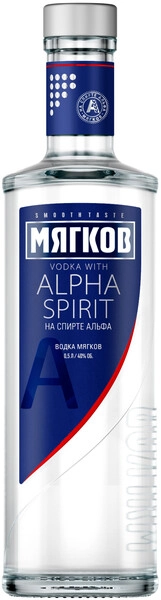 Водка Мягков На спирте Альфа, 0.5 л