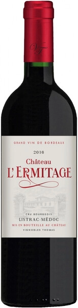 Вино Chateau L'Ermitage, Listrac-Medoc AOC, 2016