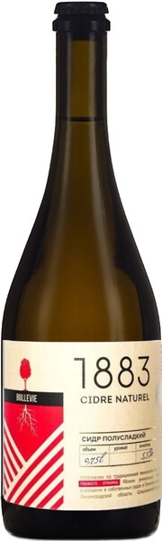 Сидр Bullevie 1883 Semi-Sweet, 0.75 л
