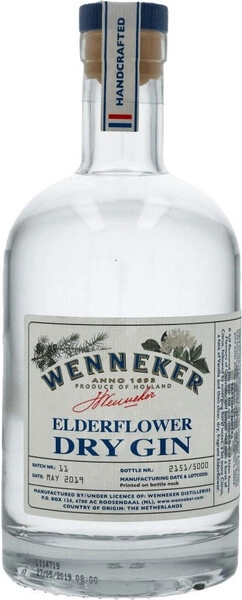 Джин Wenneker, Elderflower Dry Gin, 0.7 л
