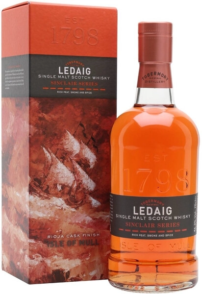 Виски Ledaig Sinclair Series Rioja Cask Finish, gift box, 0.7 л