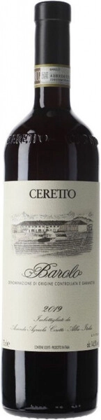 Вино Ceretto, Barolo DOCG, 2019