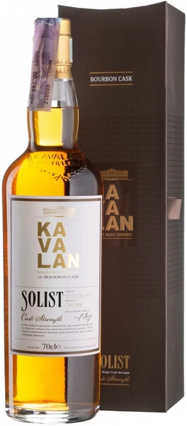 Виски Kavalan, Solist Ex-Bourbon Cask (57,1%), gift box, 0.7 л