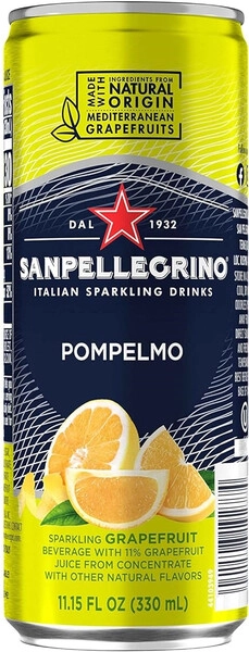 Вода S. Pellegrino Pompelmo, in can, 0.33 л