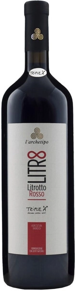 Вино L'Archetipo, Litrotto Rosso, Puglia IGP, 2020, 1 л