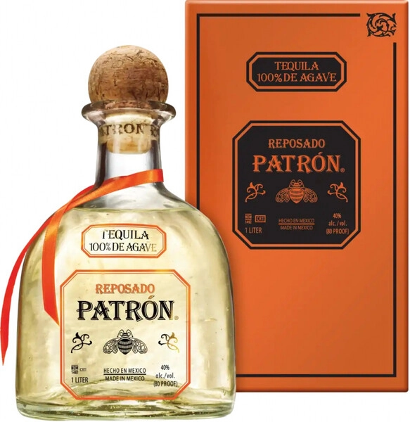 Текила Patron Reposado, gift box, 1 л
