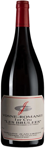 Вино Domaine Jean Grivot, Vosne-Romanee 1er Cru Les Brulees AOC, 2012, 1.5 л