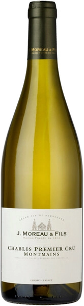 Вино J.Moreau & Fils, Chablis 1er Cru Montmains AOC, 2014
