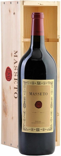 Вино Ornellaia, Masseto, Toscana IGT, 1998, wooden box, 1.5 л