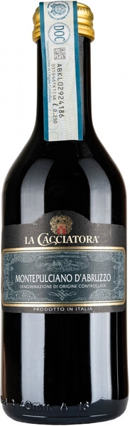 Вино "La Cacciatora" Montepulciano d'Abruzzo DOC, 2024, 250 мл