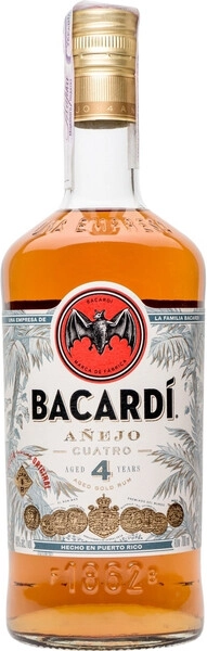 Ром Bacardi Anejo Cuatro, 0.7 л