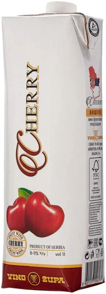 Вино Vino Zupa, Cherry, Tetra Prism, 1 л