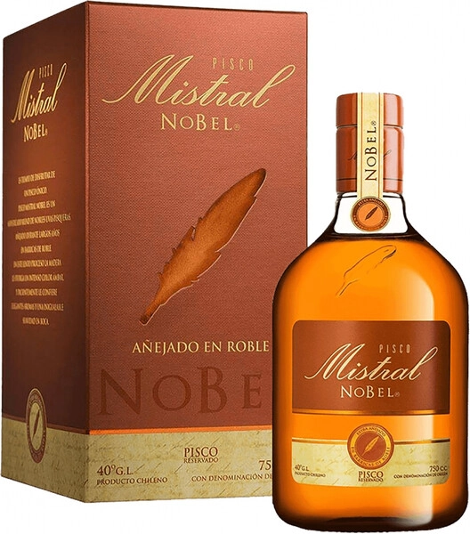 Водка Pisco Mistral Nobel, gift box, 0.75 л
