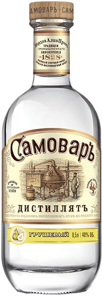 Водка Самовар Грушевый, 0.5 л