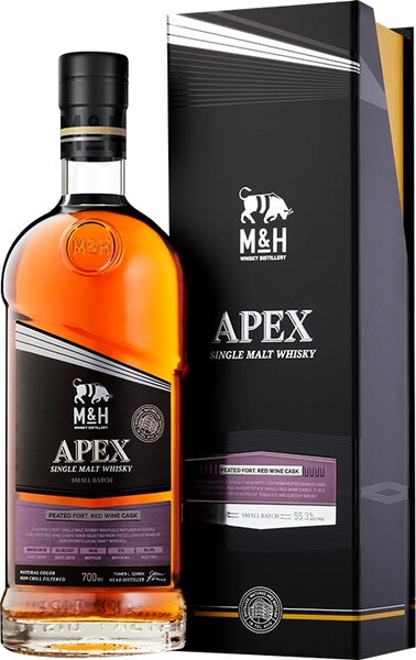 Виски M&H, Apex Peated Fortified Red Wine Cask, gift box, 0.7 л