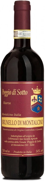 Вино Poggio di Sotto, Brunello di Montalcino Riserva DOCG, 2019