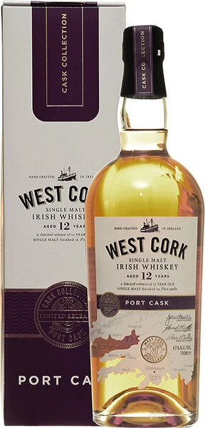 Виски West Cork Port Cask 12 Years, gift box, 0.7 л