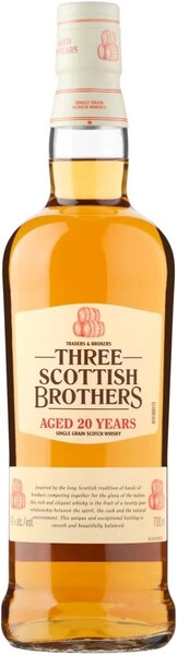 Виски Three Scottish Brothers Single Grain 20 Years Old, 0.7 л