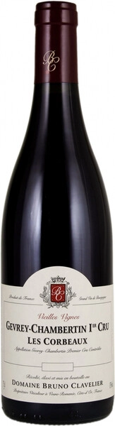 Вино Domaine Bruno Clavelier, Gevrey-Chambertin 1er Cru Les Corbeaux Vieilles Vignes AOC, 2018