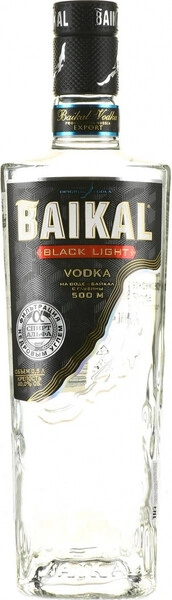 Водка Байкал Блэк Лайт, 0.5 л