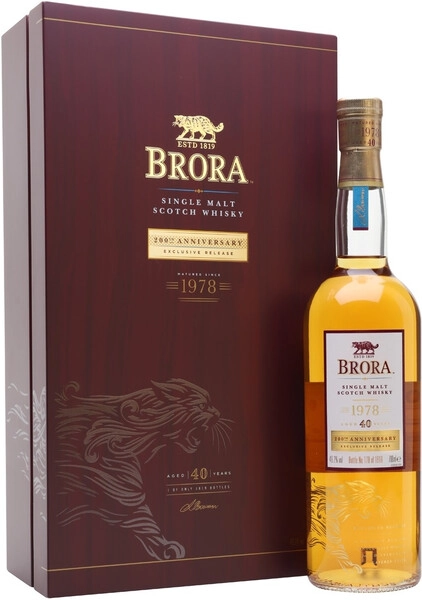 Виски Brora 40 Year Old, 1978, gift box, 0.7 л