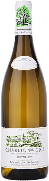 Вино Domaine Vocoret & Fils, Chablis Premier Cru Les Vaillons AOP, 2022, 1.5 л